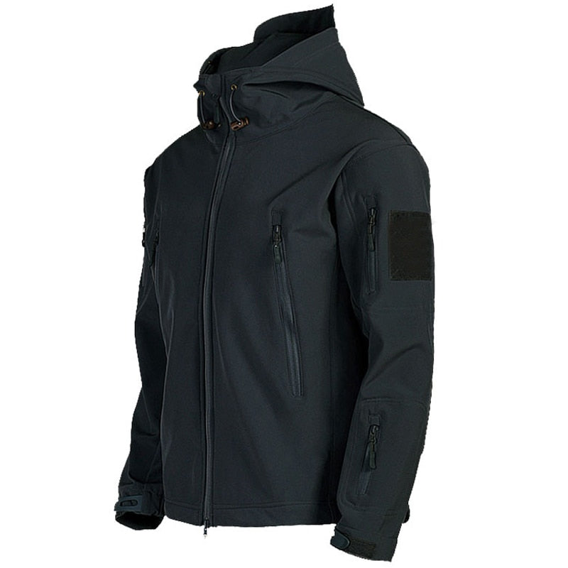 Men's Tactical Waterproof Windbreaker Hooded Jacket