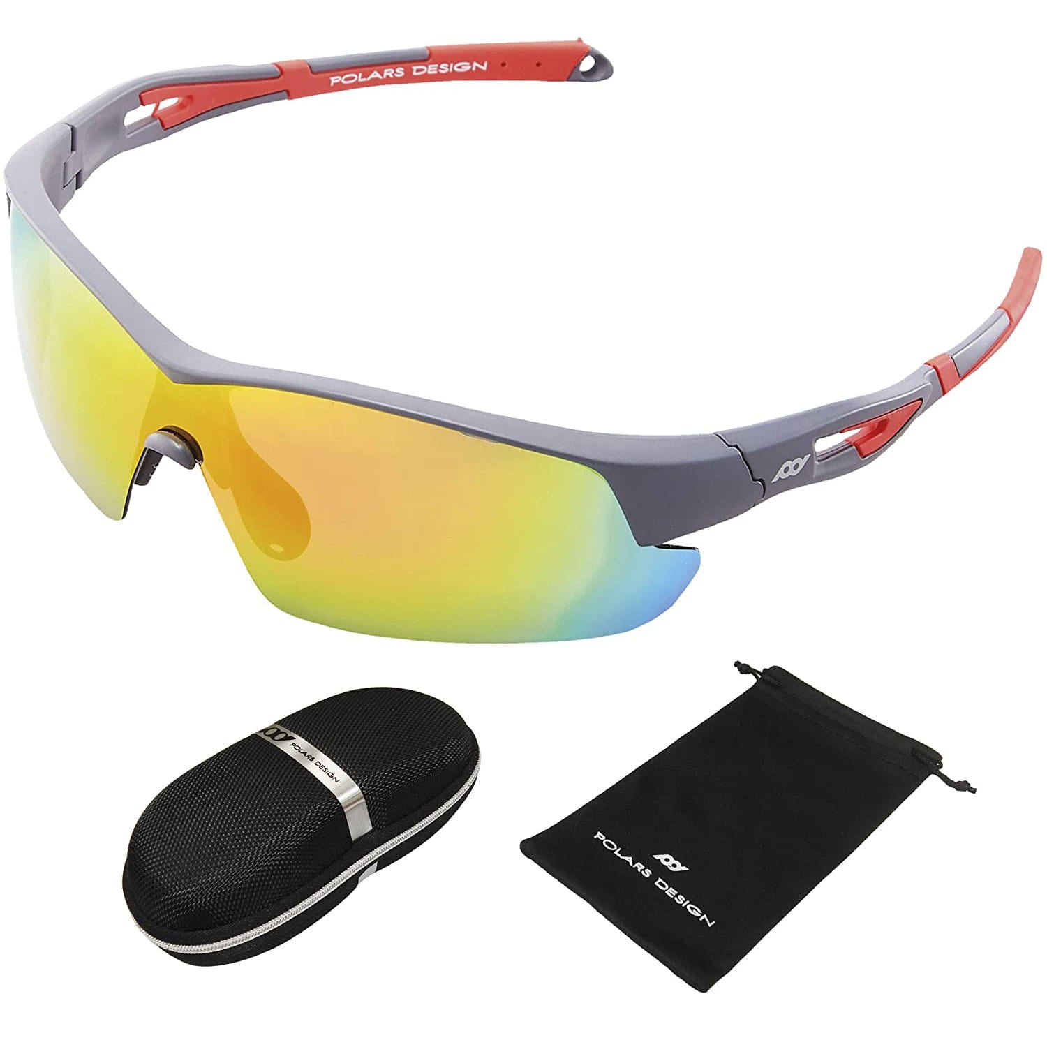 Polarized Sports Sunglasses UV Protection for Running Cycling - PUPU