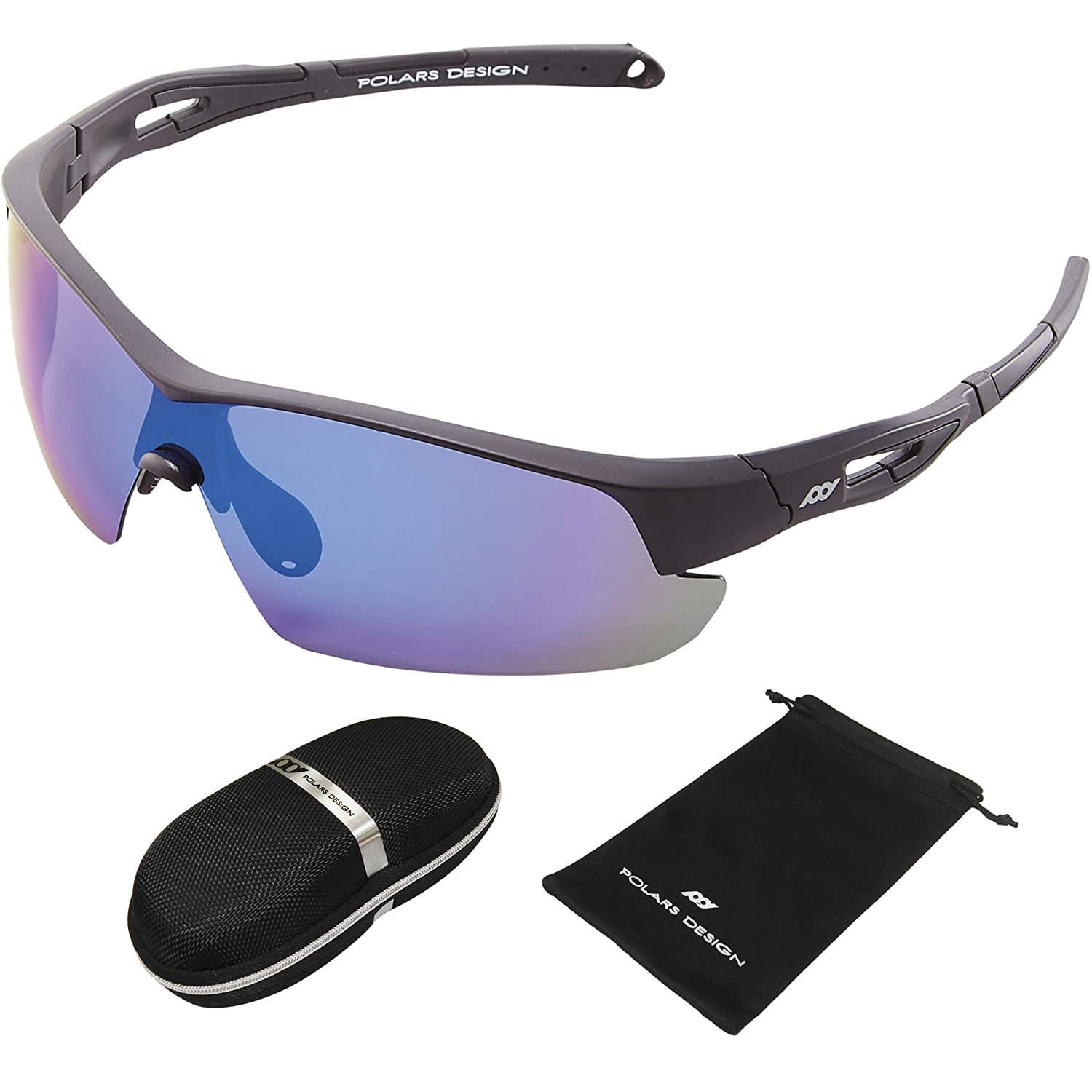 Polarized Sports Sunglasses UV Protection for Running Cycling - PUPU