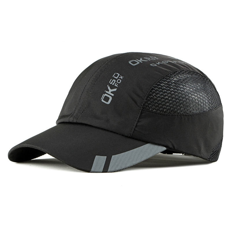 Quick Dry Sports Cap Solid Snapback Bone Hat for Men Women