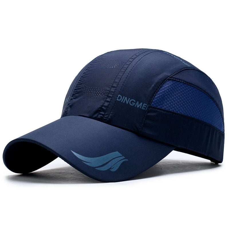 Quick Dry Sports Cap Solid Snapback Bone Hat for Men Women