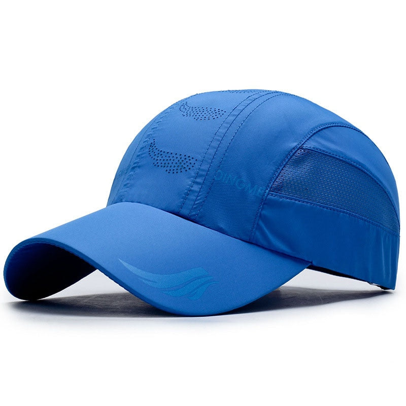 Quick Dry Sports Cap Solid Snapback Bone Hat for Men Women