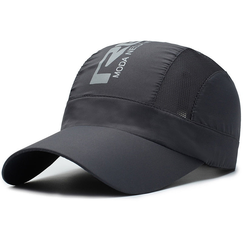 Quick Dry Sports Cap Solid Snapback Bone Hat for Men Women