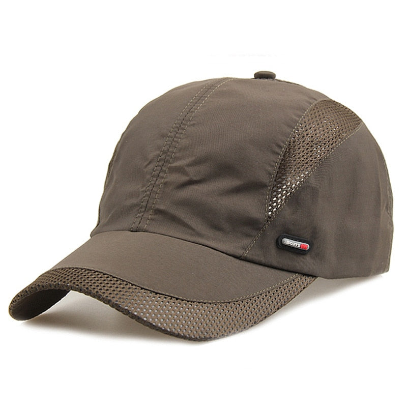 Quick Dry Sports Cap Solid Snapback Bone Hat for Men Women