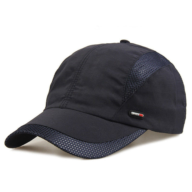 Quick Dry Sports Cap Solid Snapback Bone Hat for Men Women