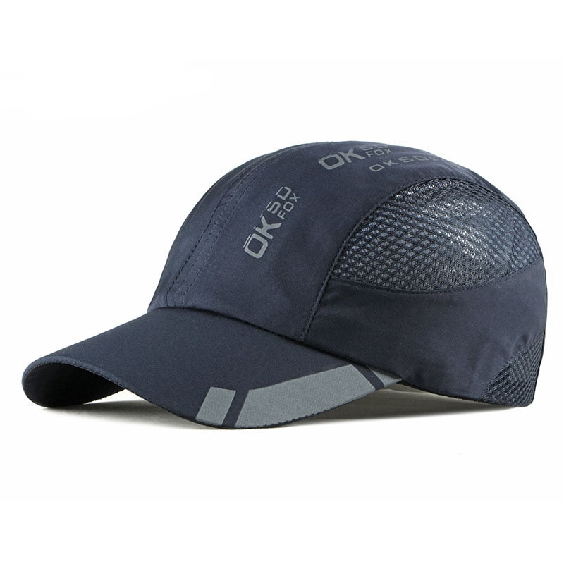 Quick Dry Sports Cap Solid Snapback Bone Hat for Men Women