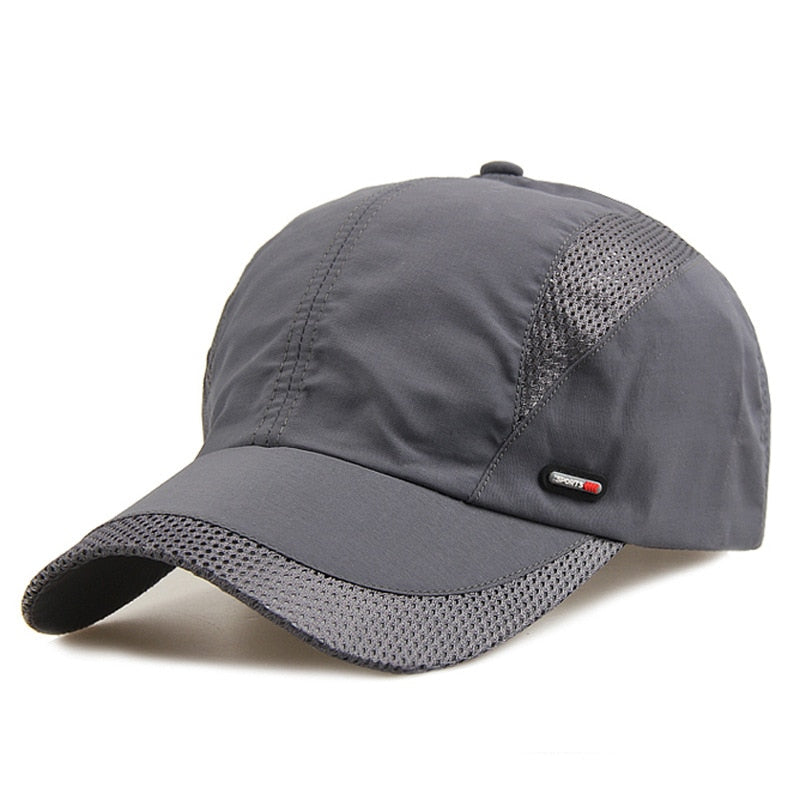 Quick Dry Sports Cap Solid Snapback Bone Hat for Men Women