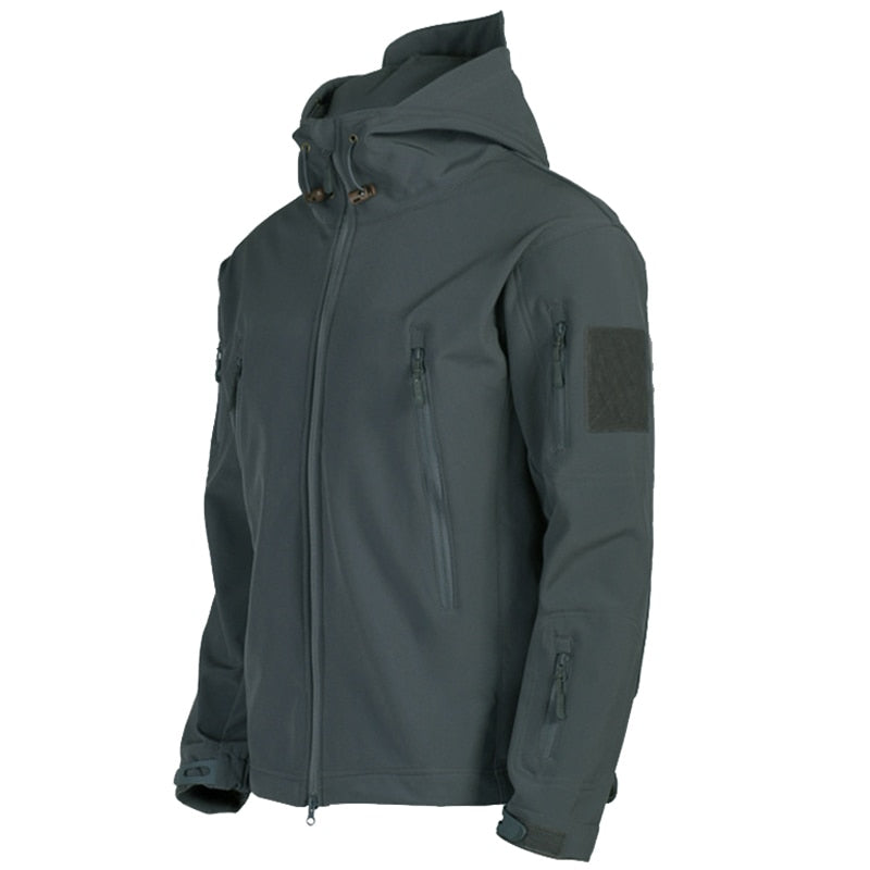Men's Tactical Waterproof Windbreaker Hooded Jacket