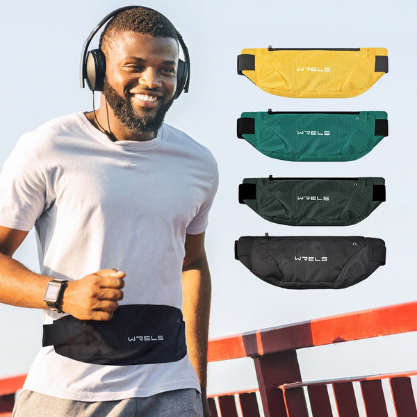Men's Ultra-Thin Running Waist Bag Waterproof Fitness Fanny Pack
