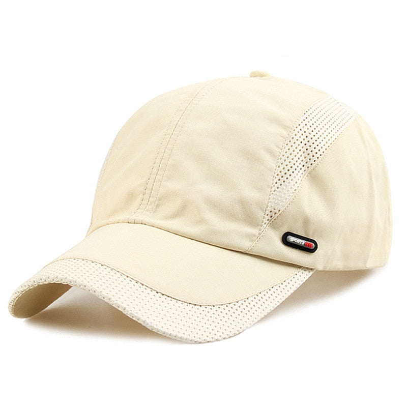 Quick Dry Sports Cap Solid Snapback Bone Hat for Men Women