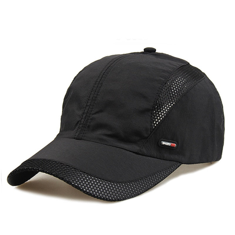 Quick Dry Sports Cap Solid Snapback Bone Hat for Men Women