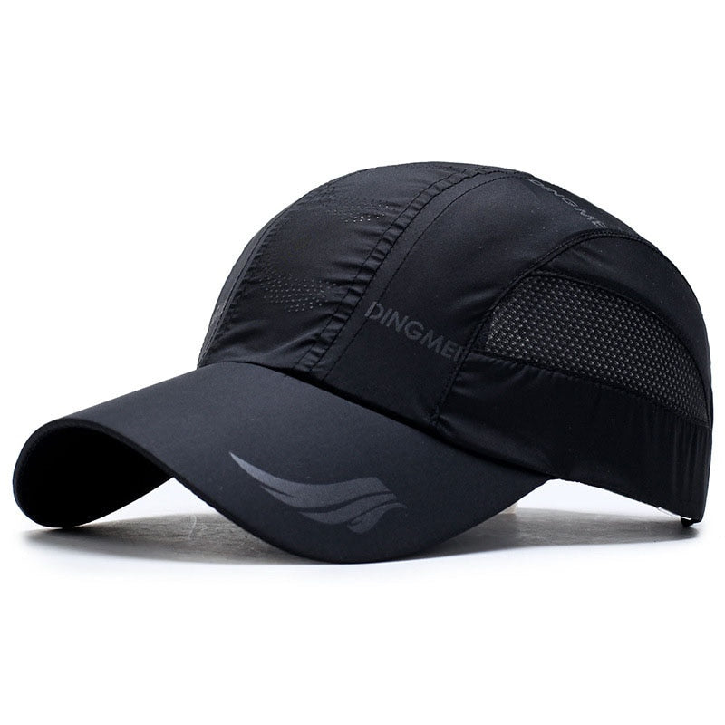 Quick Dry Sports Cap Solid Snapback Bone Hat for Men Women