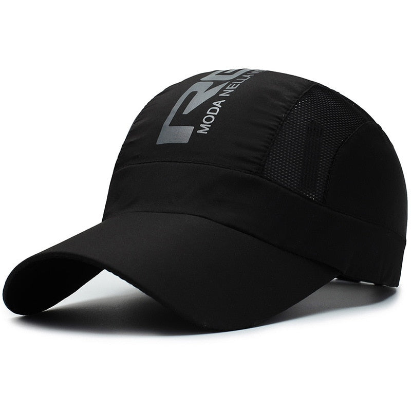 Quick Dry Sports Cap Solid Snapback Bone Hat for Men Women