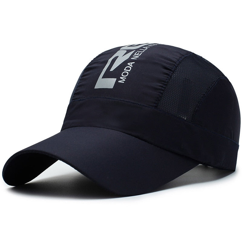 Quick Dry Sports Cap Solid Snapback Bone Hat for Men Women