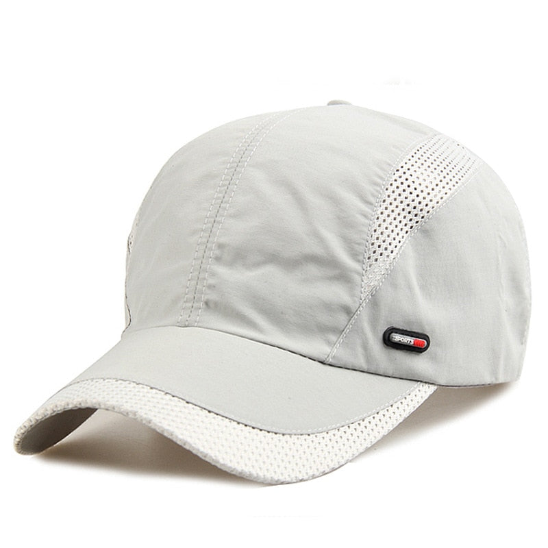 Quick Dry Sports Cap Solid Snapback Bone Hat for Men Women