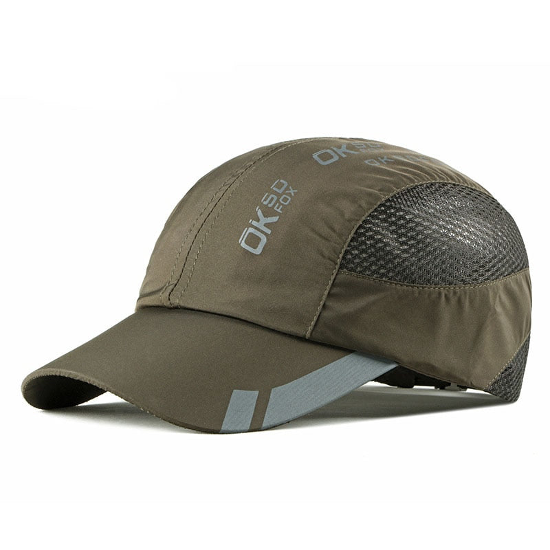 Quick Dry Sports Cap Solid Snapback Bone Hat for Men Women