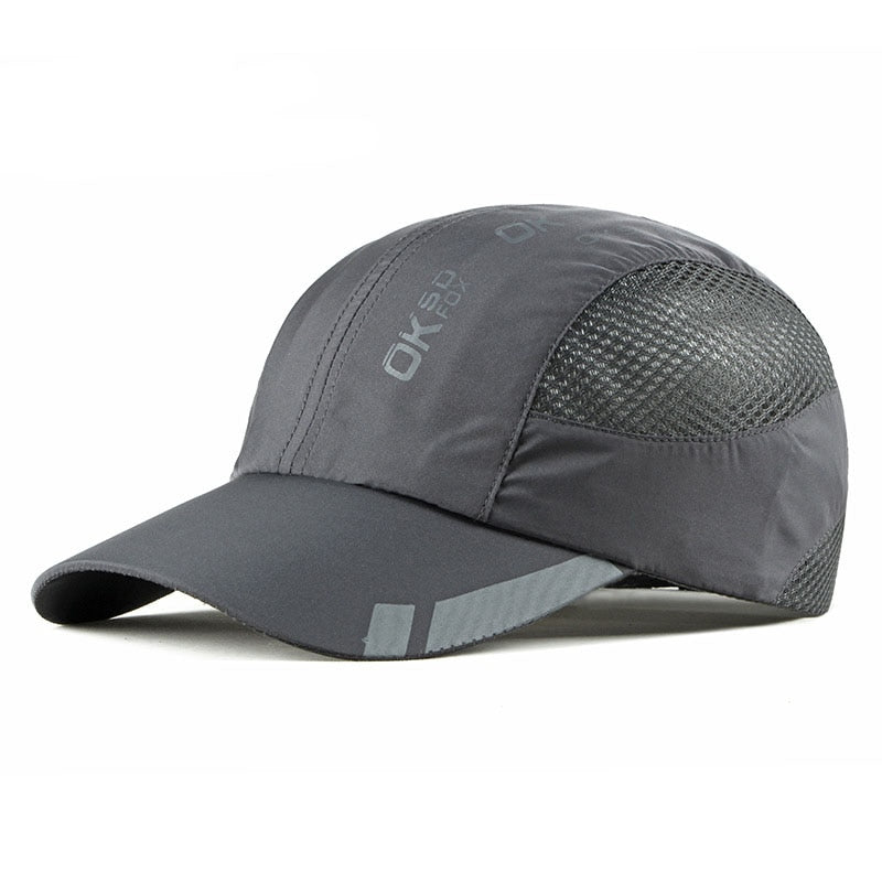 Quick Dry Sports Cap Solid Snapback Bone Hat for Men Women