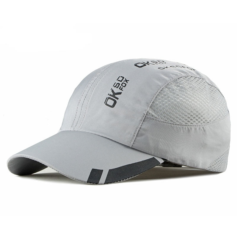 Quick Dry Sports Cap Solid Snapback Bone Hat for Men Women