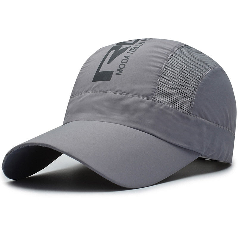Quick Dry Sports Cap Solid Snapback Bone Hat for Men Women