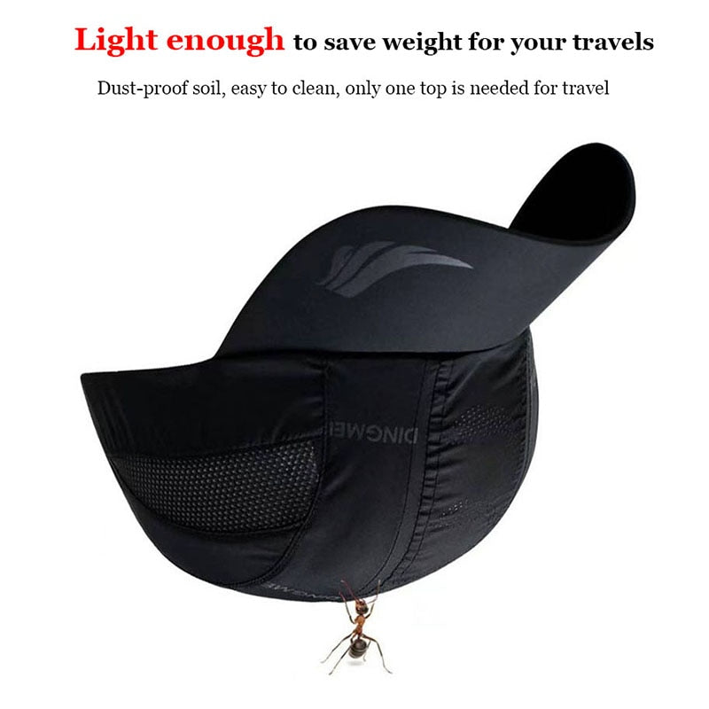 Quick Dry Sports Cap Solid Snapback Bone Hat for Men Women
