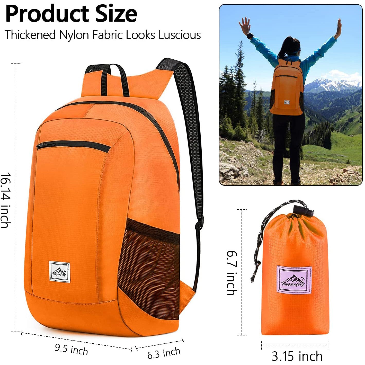 Ultralight Foldable Backpack Waterproof Portable Outdoor Pack 20L - PUPU