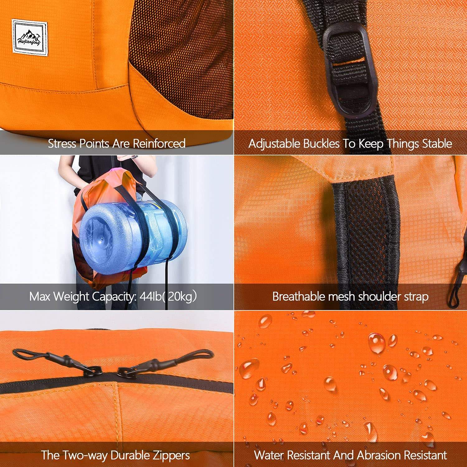 Ultralight Foldable Backpack Waterproof Portable Outdoor Pack 20L - PUPU