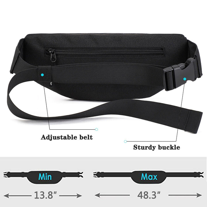 Waist Bag Running Cycling Pack Casual Purse Large Phone Belt Bag - PUPU