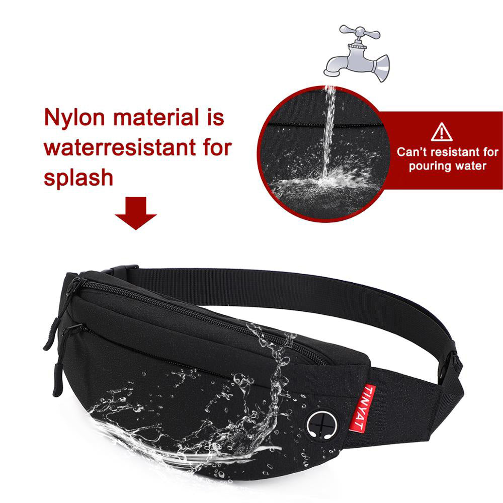 Waist Bag Running Cycling Pack Casual Purse Large Phone Belt Bag - PUPU