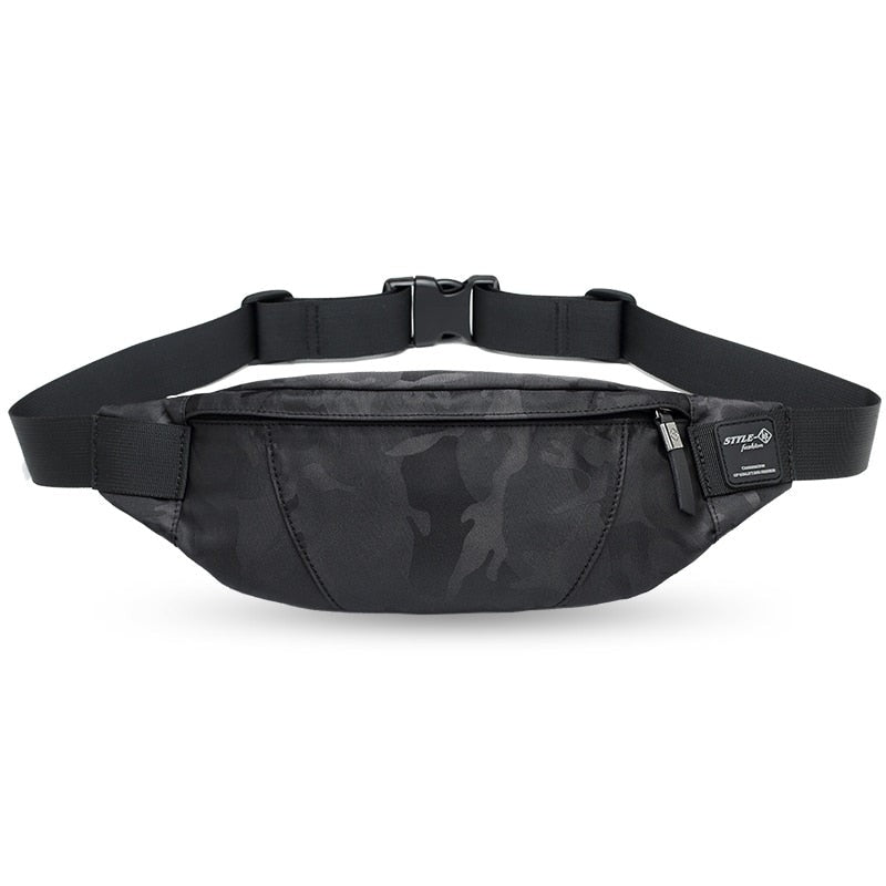 Men Fanny Pack Running Waist Bag Pack Fashion Shoulder Belt Bag