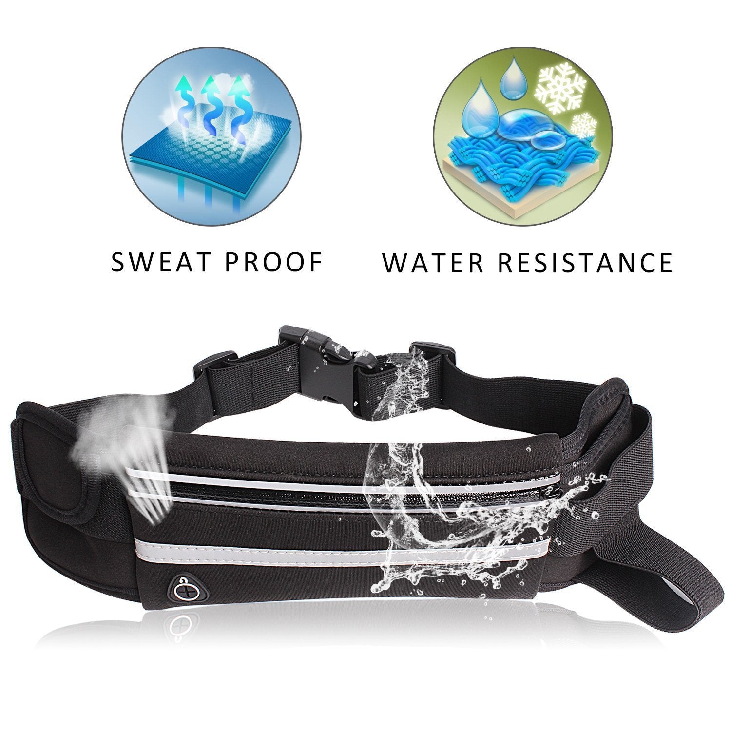 Waterproof Running Waist Bag Phone Holder Belt Bag