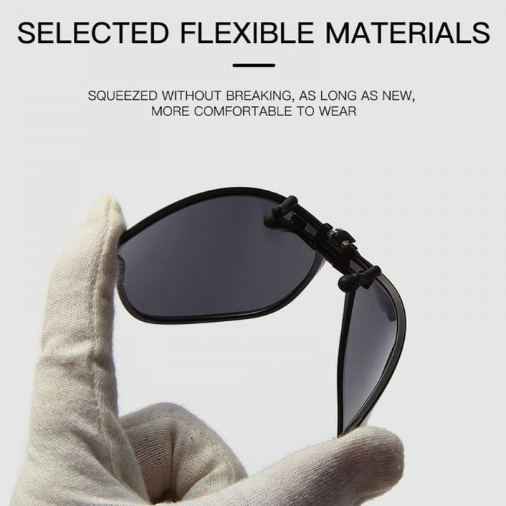Polarized Clip-On Sunglasses Men Photochromic Car Driver Goggles - PUPU
