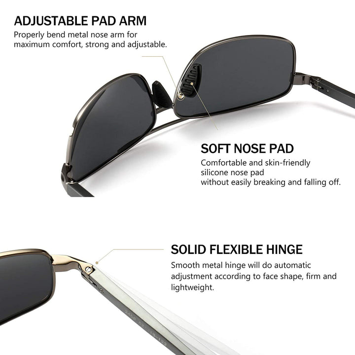 Ultra Lightweight Polarized Sunglasses UV400 Protection - PUPU