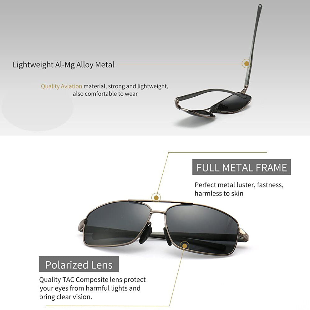 Ultra Lightweight Polarized Sunglasses UV400 Protection - PUPU