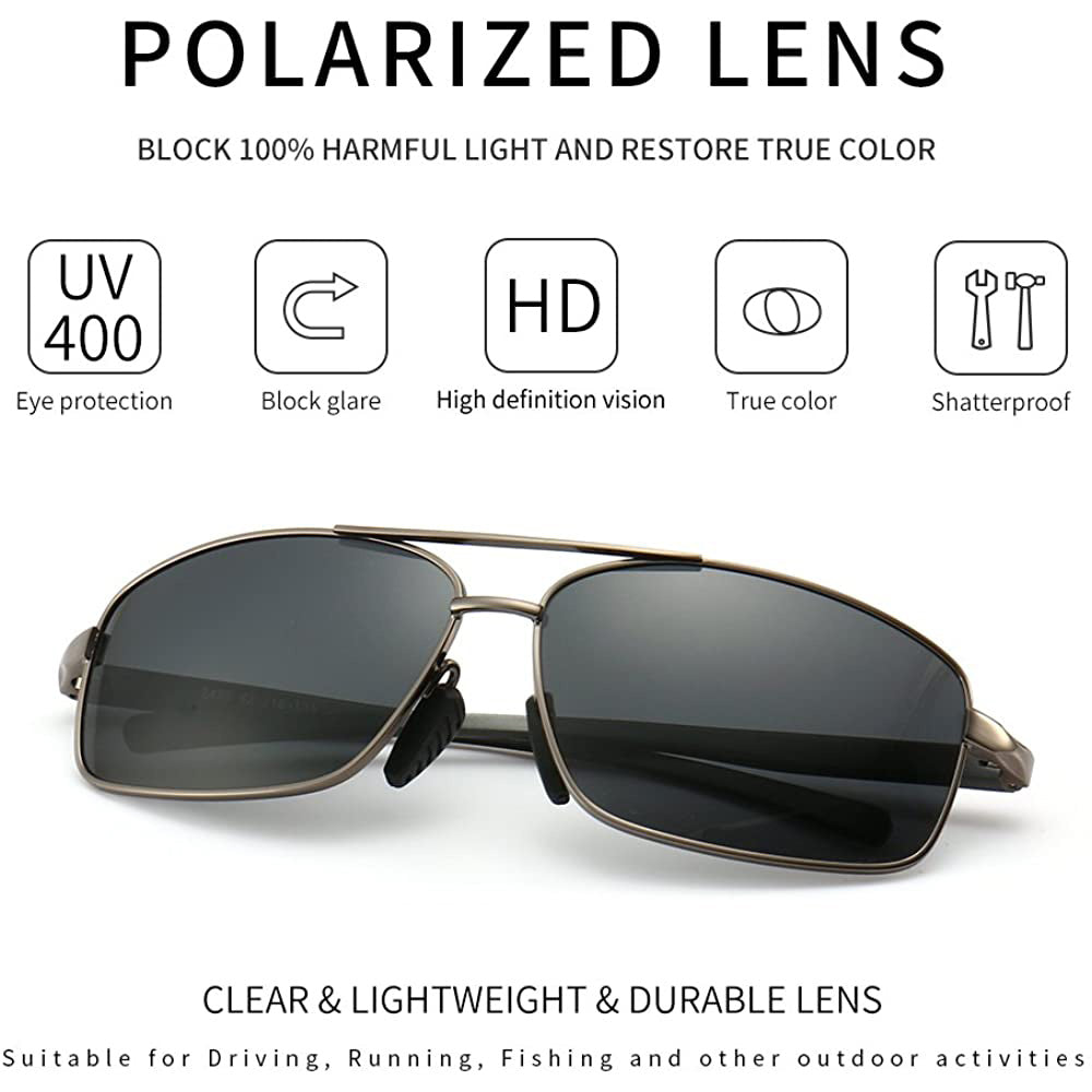 Ultra Lightweight Polarized Sunglasses UV400 Protection - PUPU