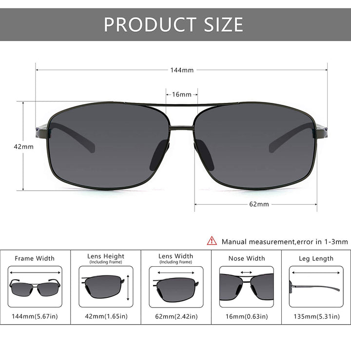 Ultra Lightweight Polarized Sunglasses UV400 Protection - PUPU