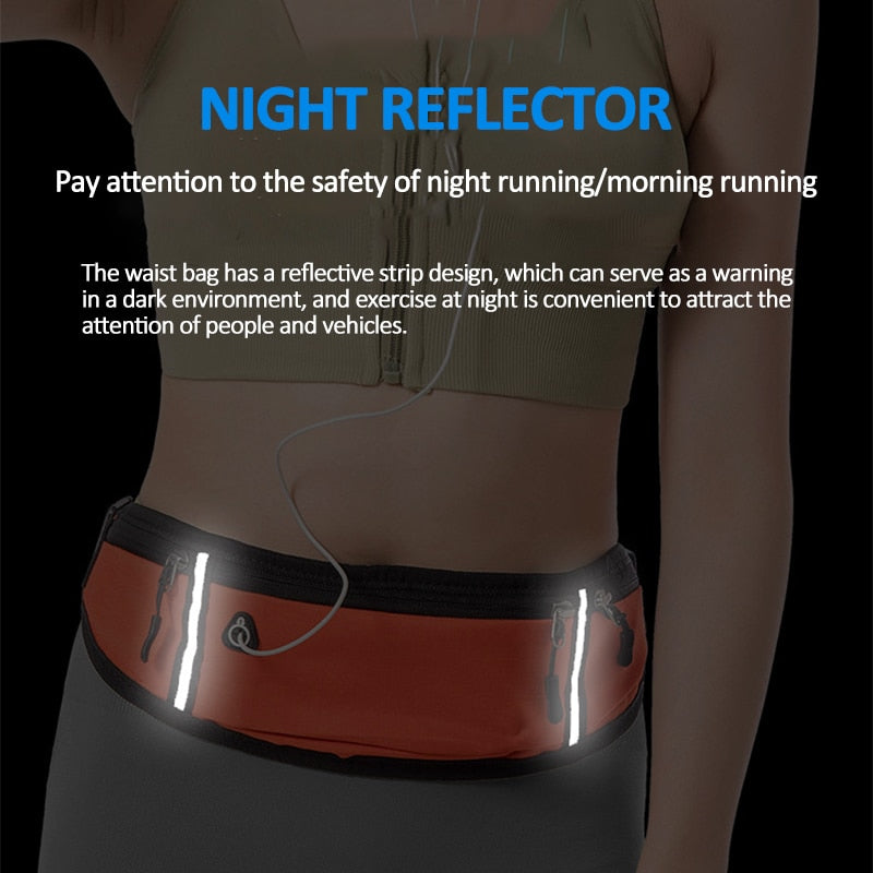 Running Belt Fanny Pack Waist Pack Bag for Hiking Cycling Workout - PUPU