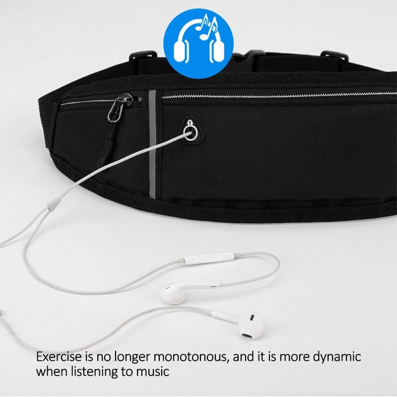 Running Belt Fanny Pack Waist Pack Bag for Hiking Cycling Workout - PUPU