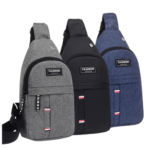 Men Chest Bags Casual Waist Bags Small Short Trip Travel Carry Bags