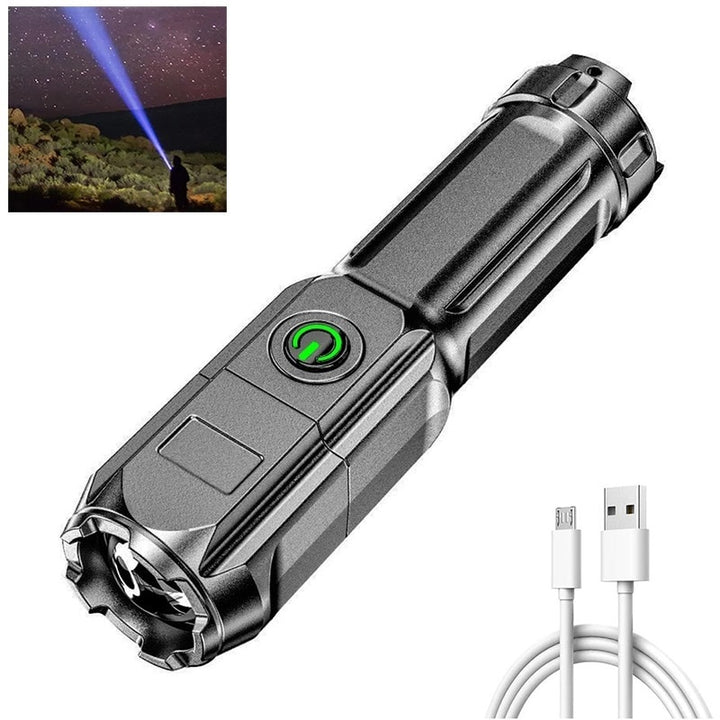 Rechargeable Flashlight Home Outdoor Portable Led Luminous Flashlight - PUPU