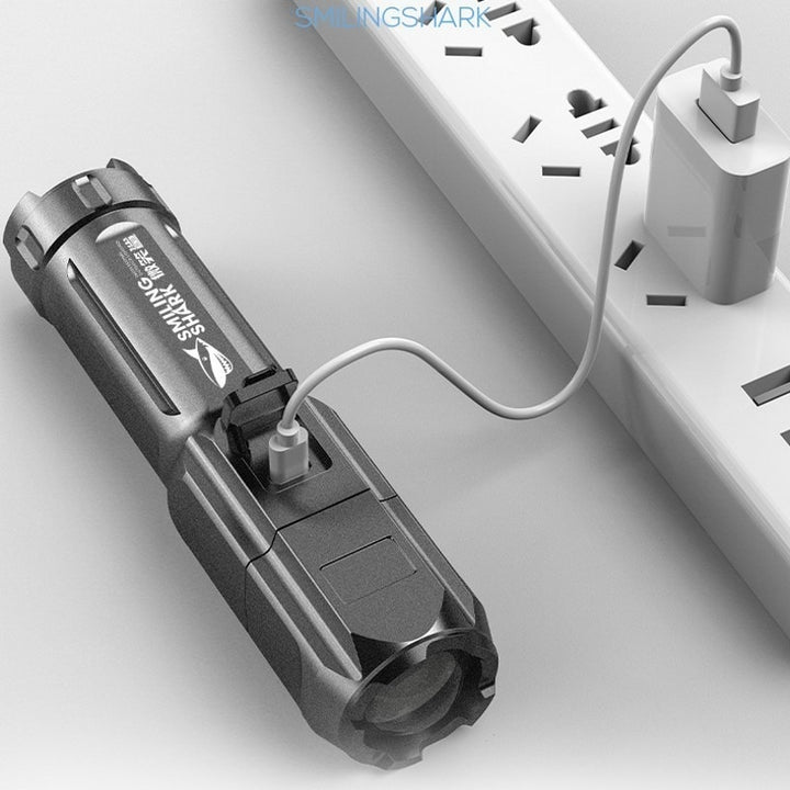 Rechargeable Flashlight Home Outdoor Portable Led Luminous Flashlight - PUPU