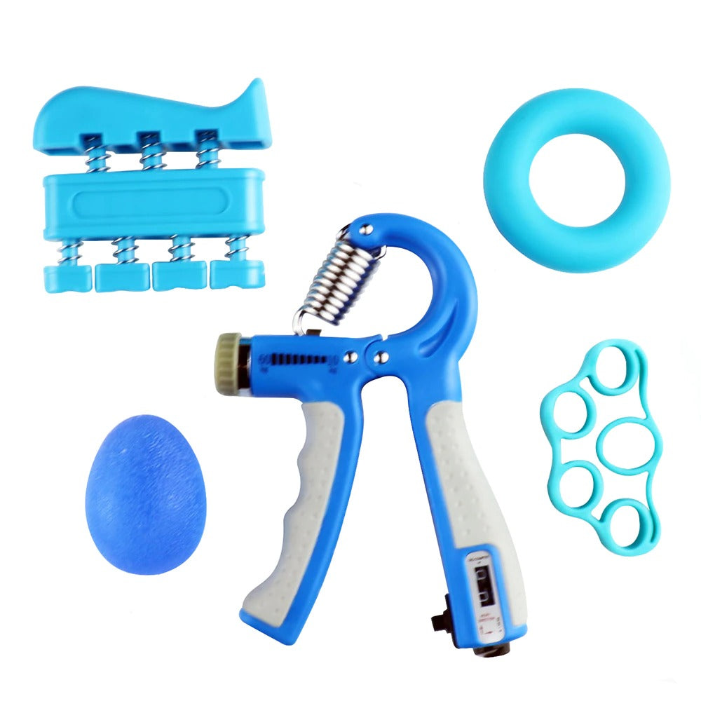 Hand Grippers Grip Strengthener Finger Exerciser Kit 5 Pack - PUPU