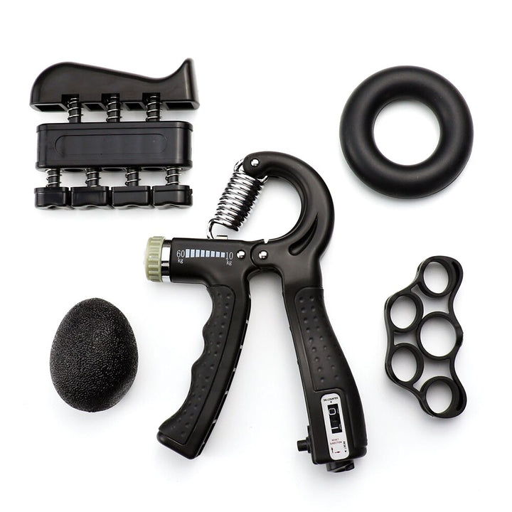 Hand Grippers Grip Strengthener Finger Exerciser Kit 5 Pack - PUPU