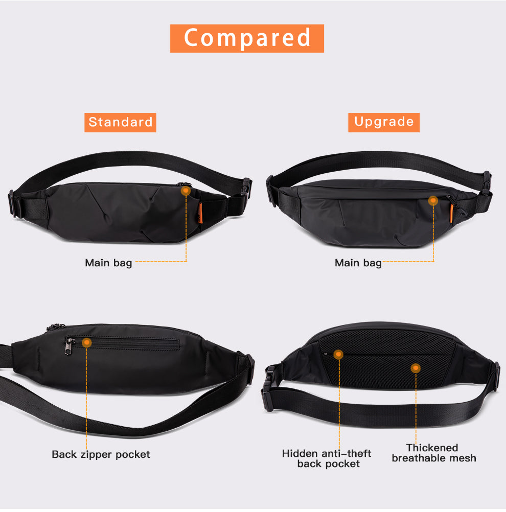 Men Fanny Pack Running Waist Bag Pack Fashion Shoulder Belt Bag