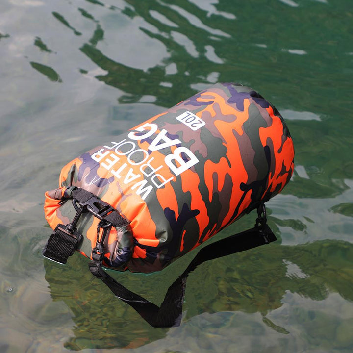 Camouflage Waterproof Backpack Portable Dry Bag for Water Sports - PUPU