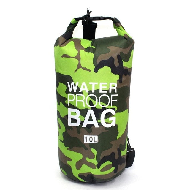 Camouflage Waterproof Backpack Portable Dry Bag for Water Sports - PUPU