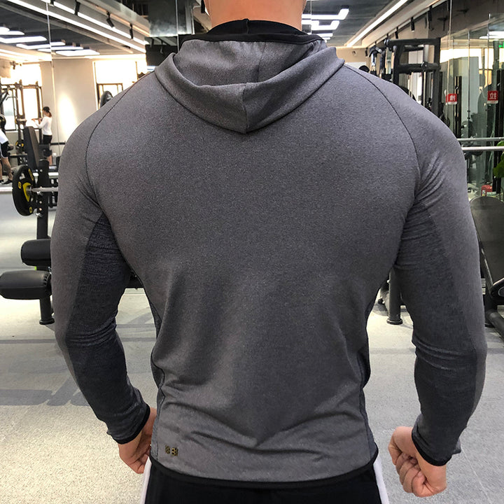 Men Hoodies Sports Shirt Full Zipper Running Fitness Jackets - PUPU