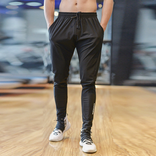 Men Ice Silk Quick-Dry Running Pants Training Jogging Trousers – PUPU