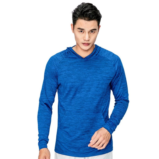 Men Quick-Dry Gym Sports Tight Hoodie - PUPU