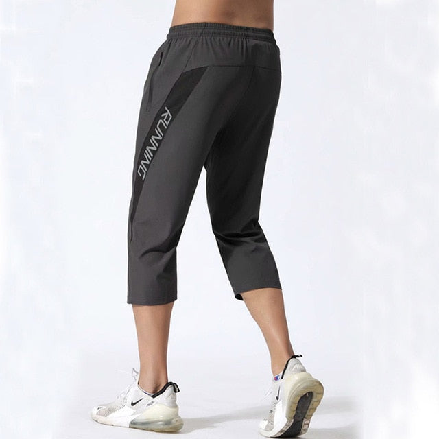Men 3/4 Sports Pants Running Shorts - PUPU