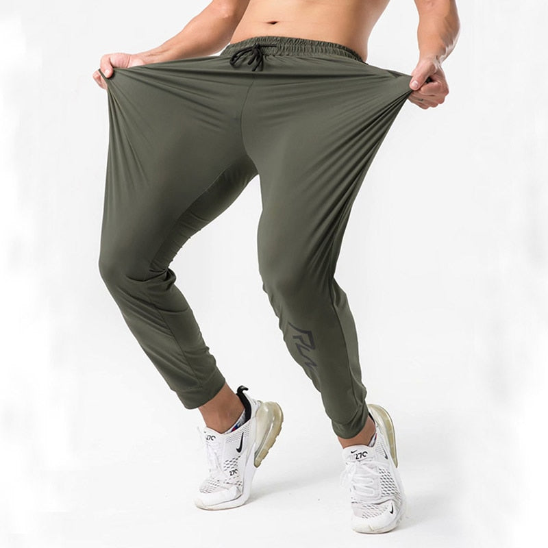Men Sports Running Pants Zipper Jogging Trousers - PUPU